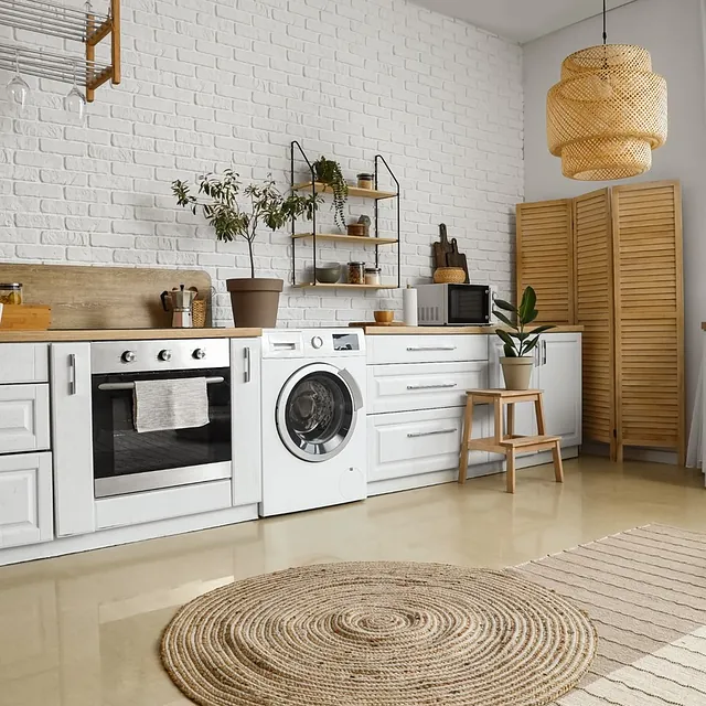 render cocina con madera