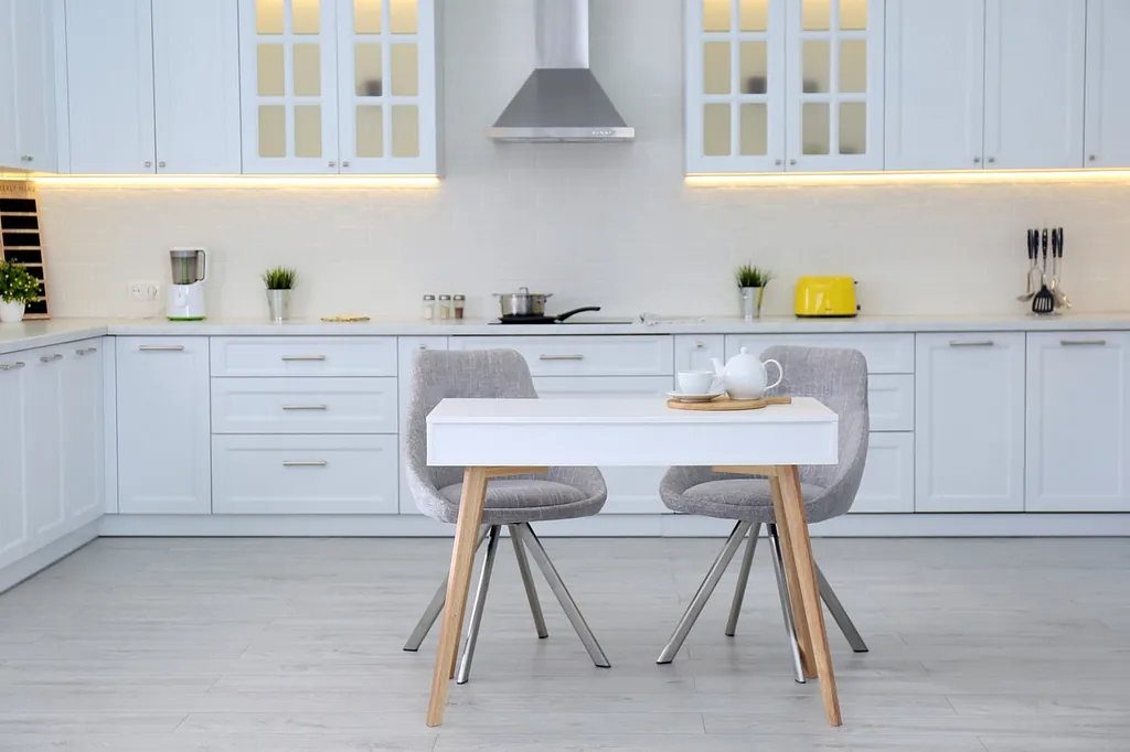cocina blanca render